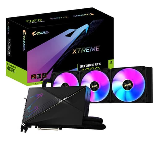 Gigabyte Aorus RTX 4080 Xtreme Waterforce 16GB Graphics Card with 360mm AIO ARGB Cooler